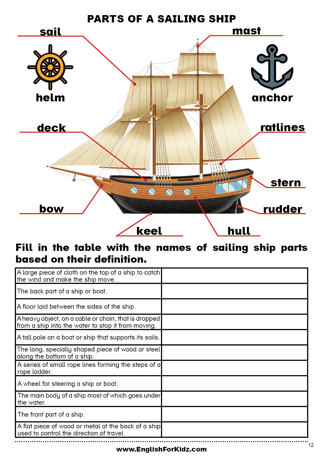 English For Kids Step By Step Columbus Day Worksheets And Reading Comprehension