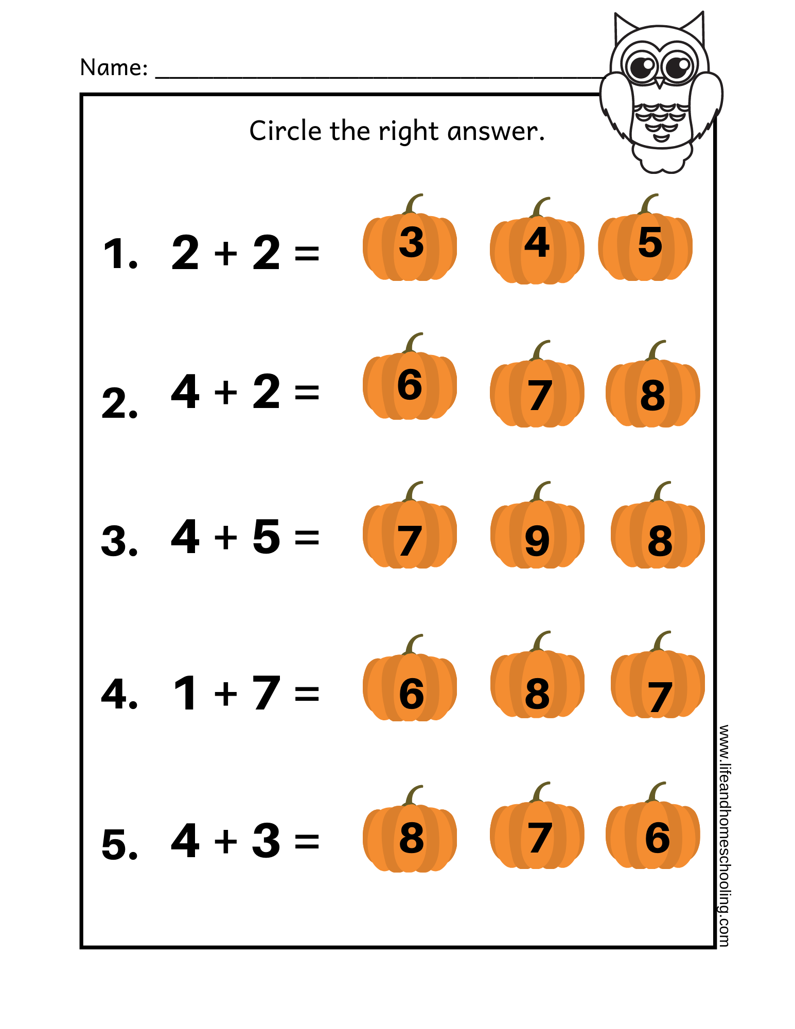 Fall Themed Kinder 2nd Grade Math Add Subtract Made By Teachers 2nd Grade Summer Review Worksheets Math Language Digital Download Etsy