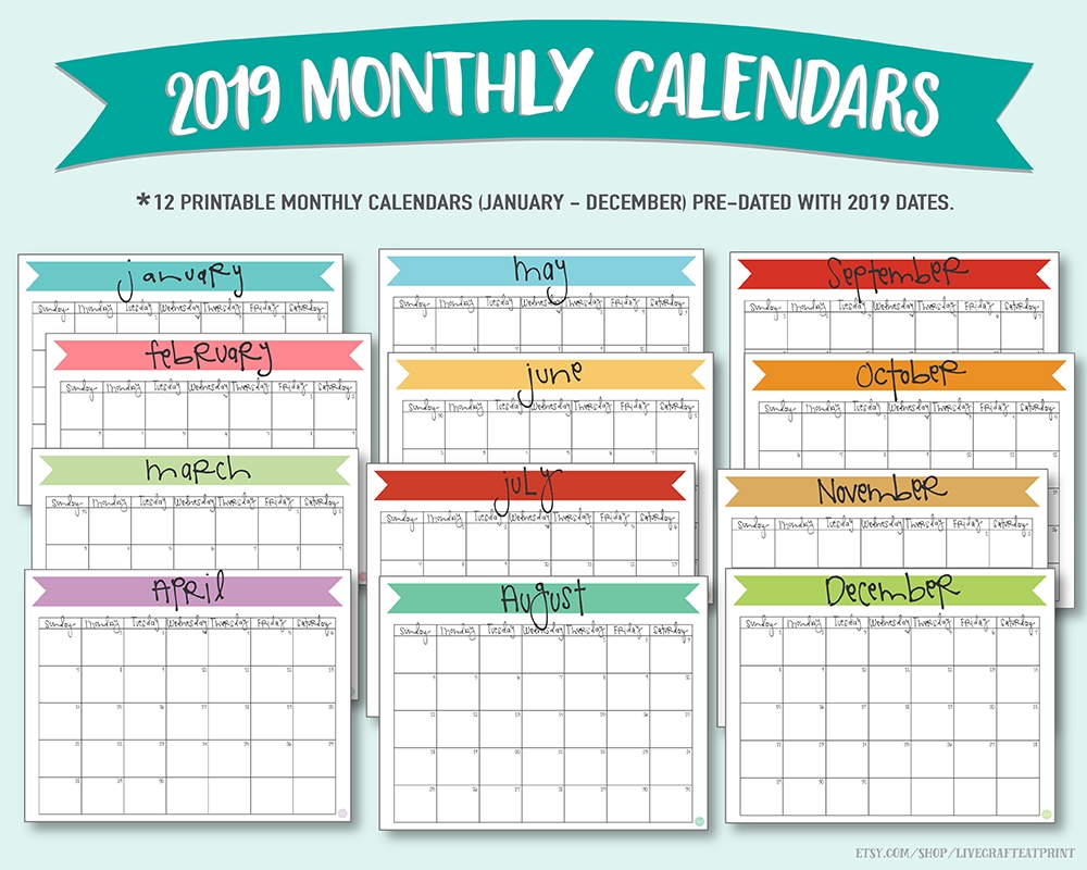 February 2019 Calendar Free Printable Live Craft Eat February 2019 Calendar Free Printable Live Craft Eat