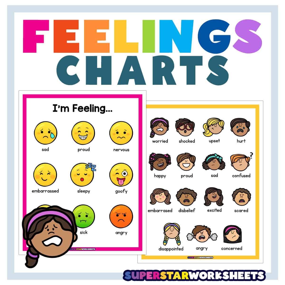Feelings Chart Superstar Worksheets Feelings Chart Superstar Worksheets