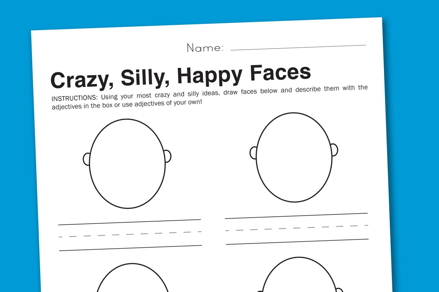 Feelings Worksheet Silly Faces To Express Emotions Feelings Chart Superstar Worksheets
