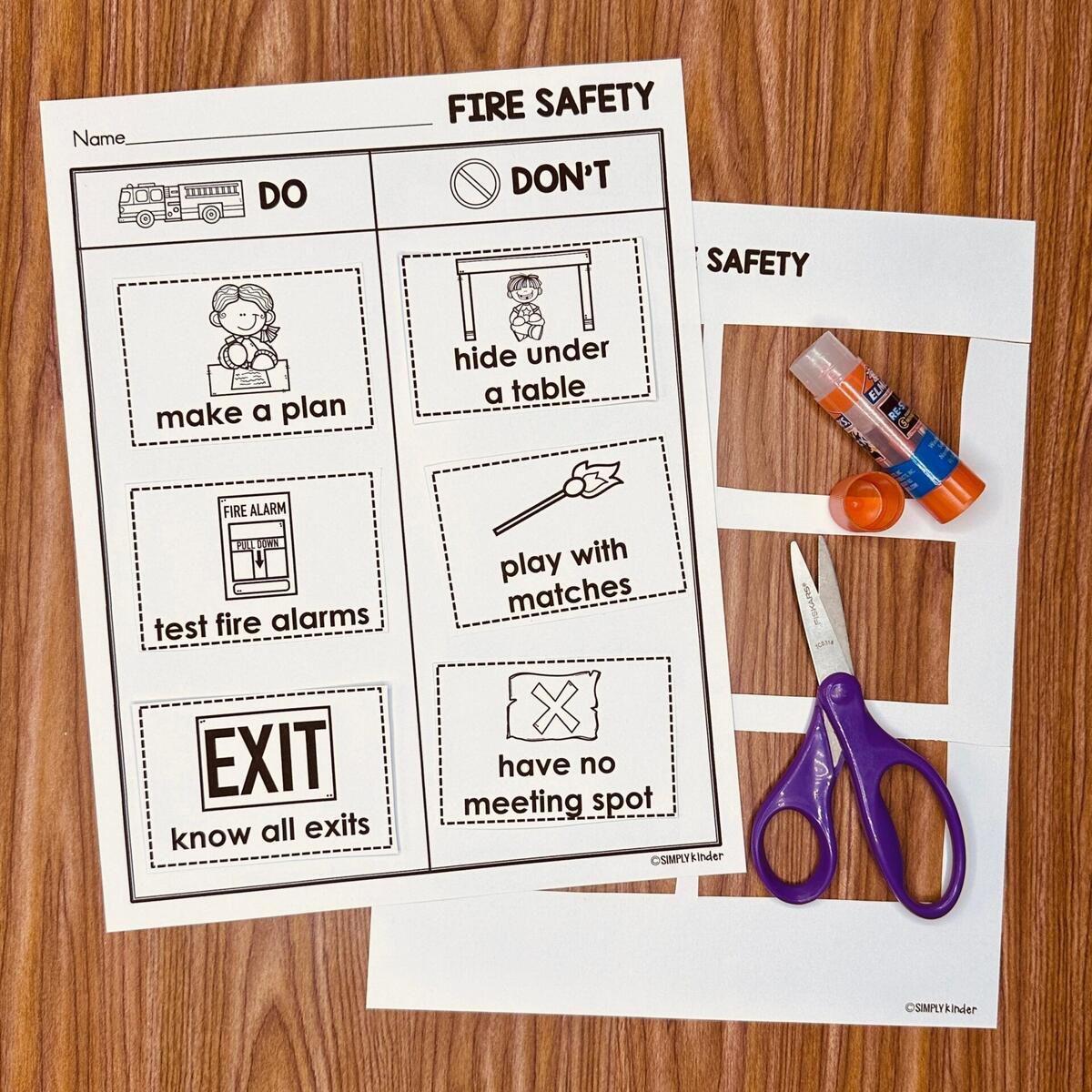 Fire Safety Free Printable Simply Kinder Free Firefighter Printables For Preschool Homeschoolers