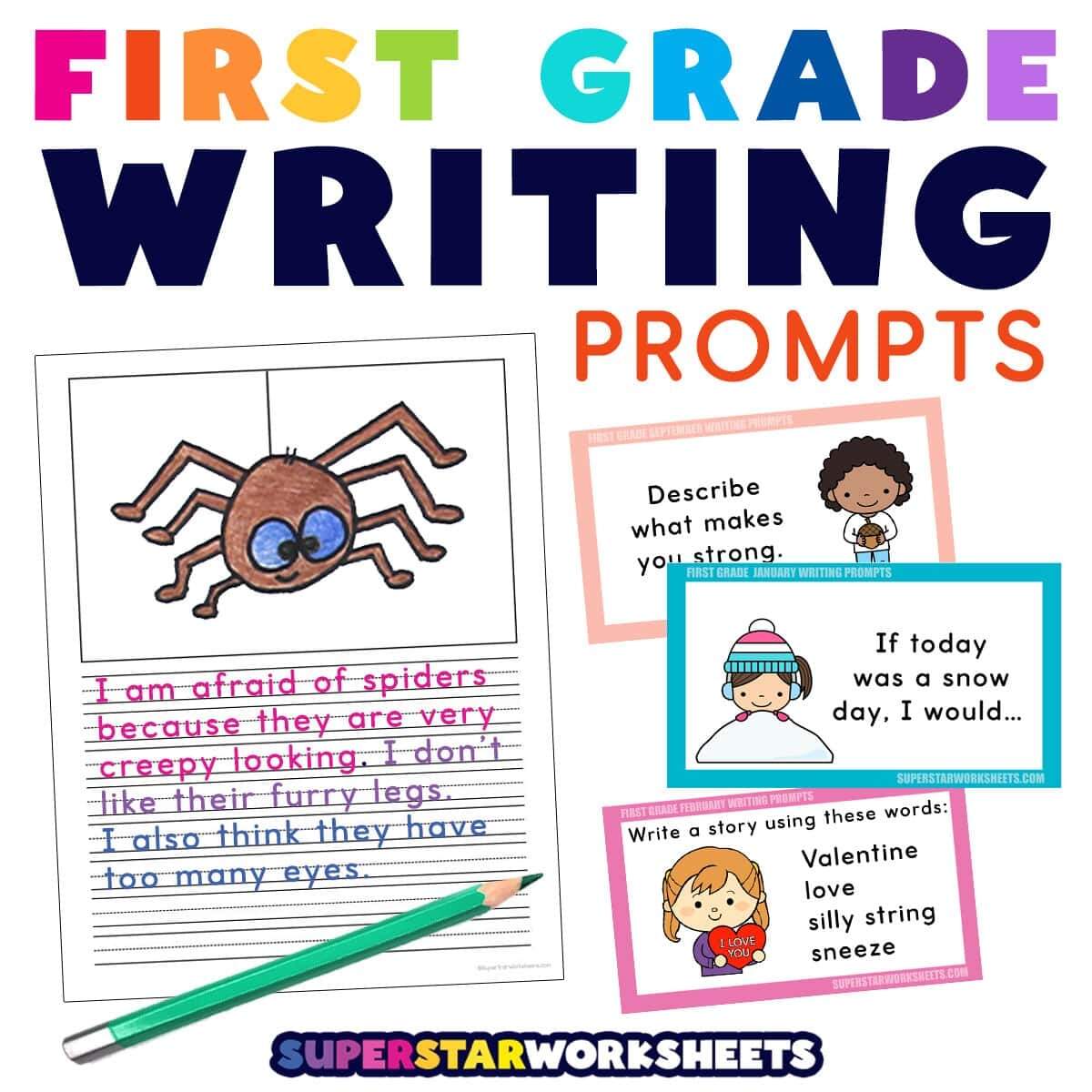 First Grade Writing Prompts Superstar Worksheets First Grade Writing Prompts Superstar Worksheets