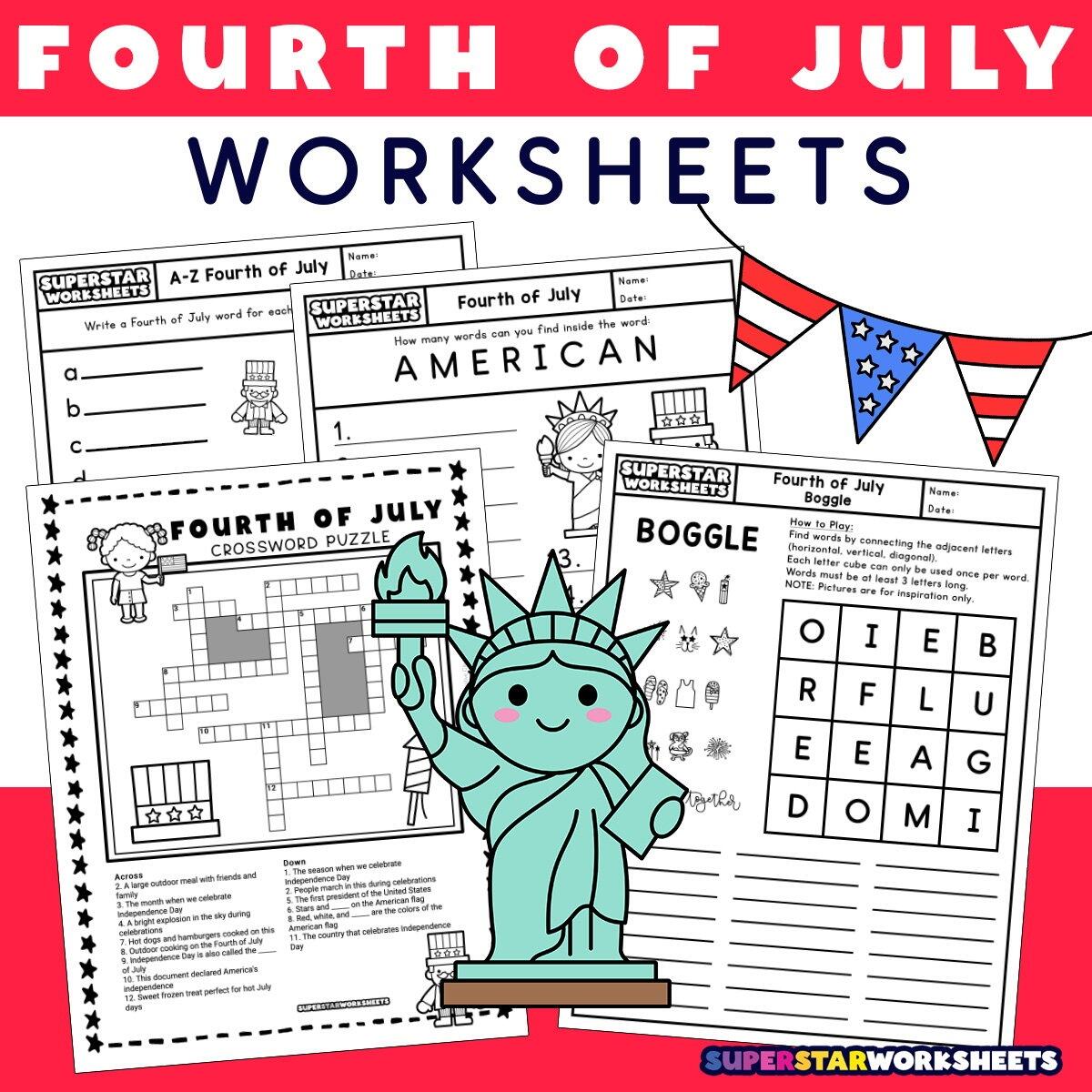 Fourth Of July Worksheets Free Printables Superstar Worksheets Free Printable I Spy 4th Of July Activity Paper Trail Design