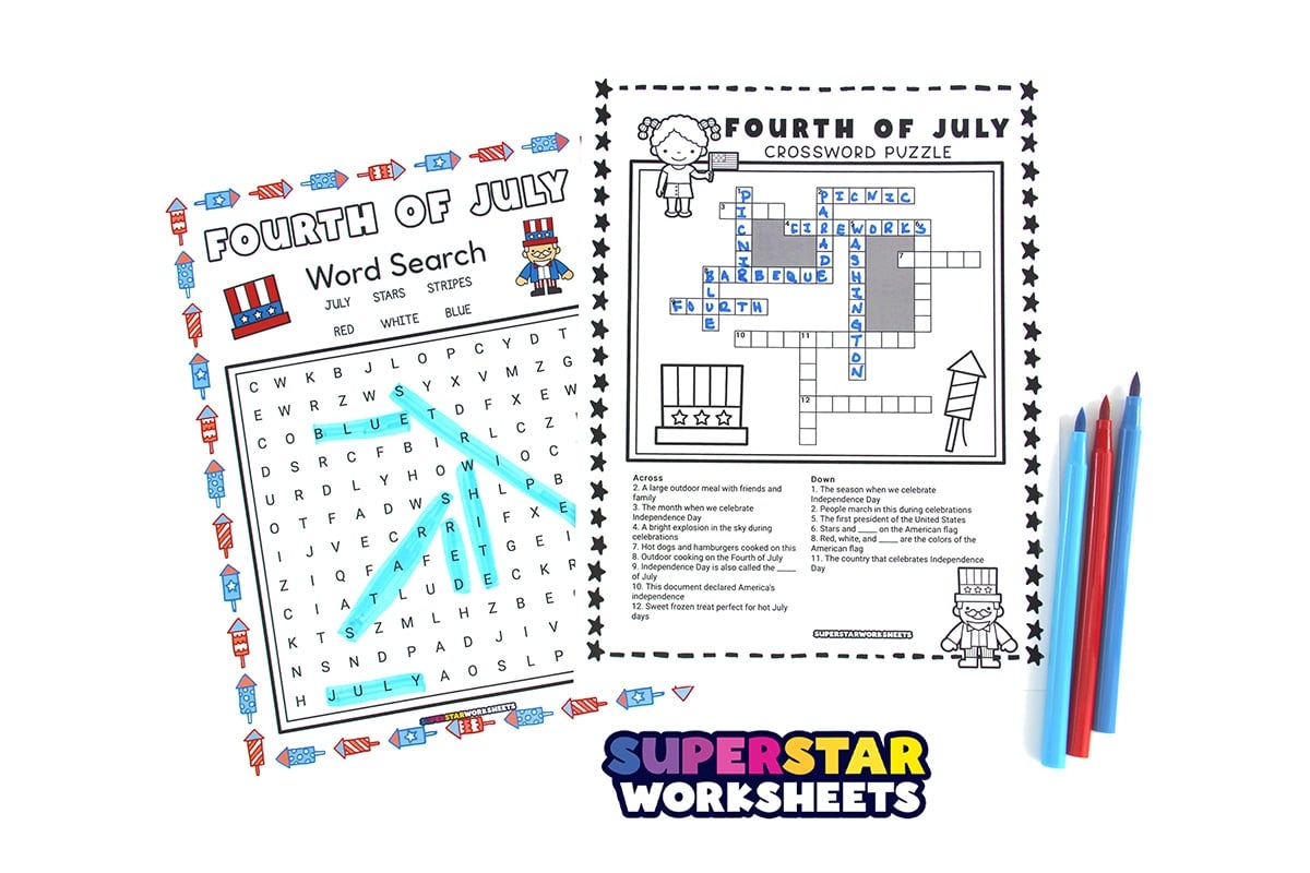 Fourth Of July Worksheets Free Printables Superstar Worksheets Fourth Of July Worksheets Free Printables Superstar Worksheets