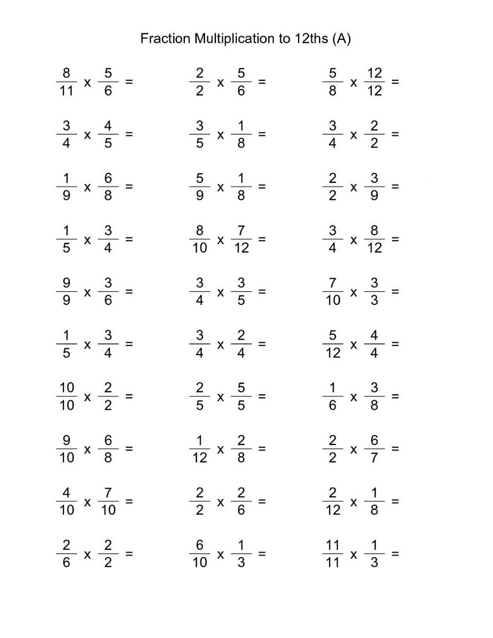 Fraction Multiplications 6th Grade Math Worksheets Worsheets Library Worksheets Library Fraction Multiplications 6th Grade Math Worksheets Worsheets Library Worksheets Library
