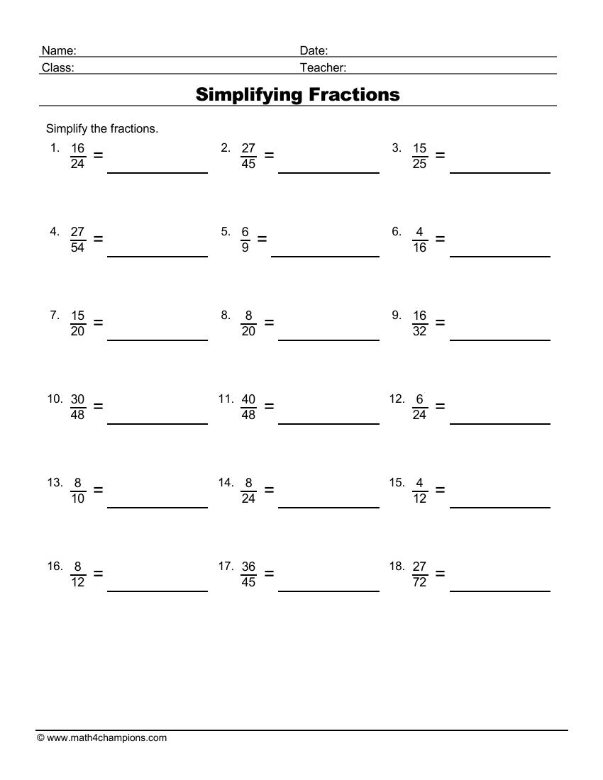 Fraction Worksheets Pdf Downloads Math Champions Fraction Worksheets Pdf Downloads Math Champions