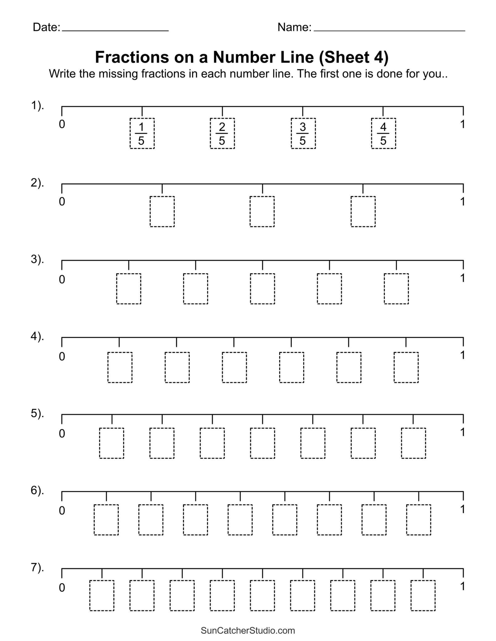 Fractions On A Number Line Printable Worksheets Free Printables Lettering SVG Files Tools Apps Fractions On Number Line Worksheets