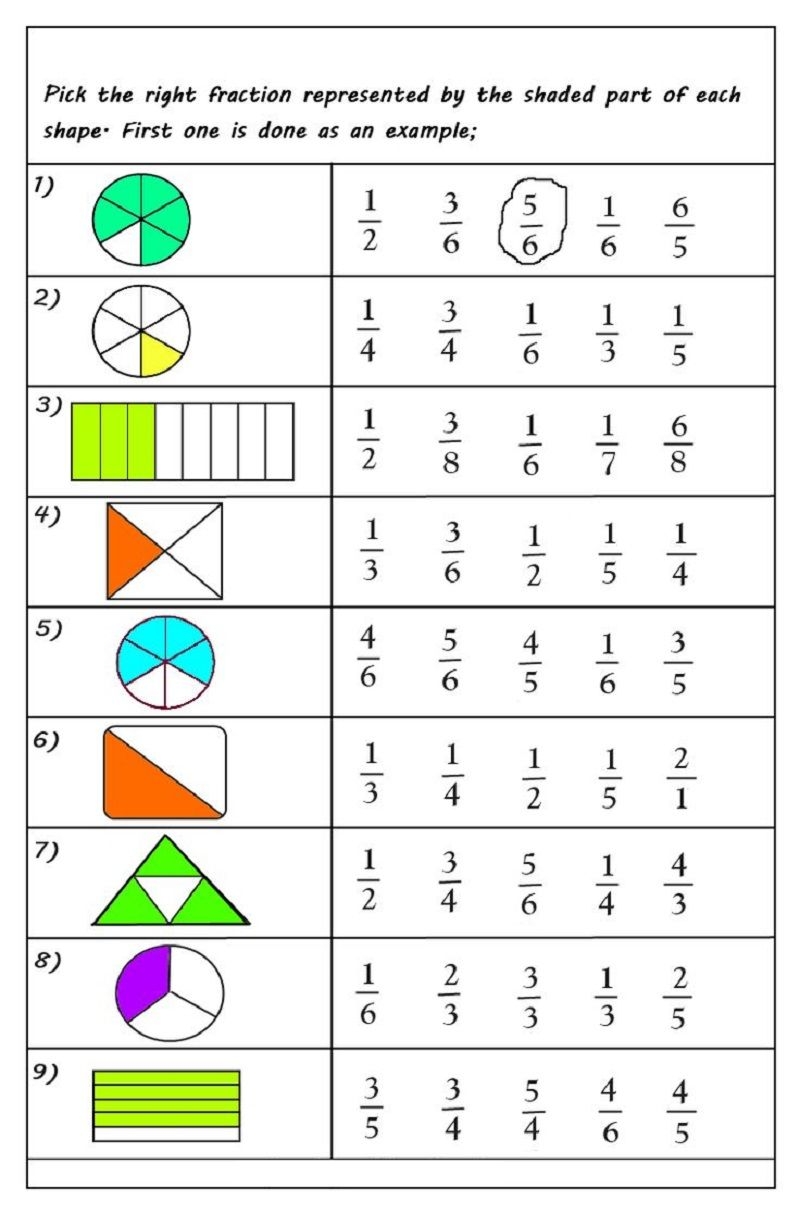 Fractions Worksheets For 2019 Educative Printable Fractions Worksheets For 2019 Educative Printable