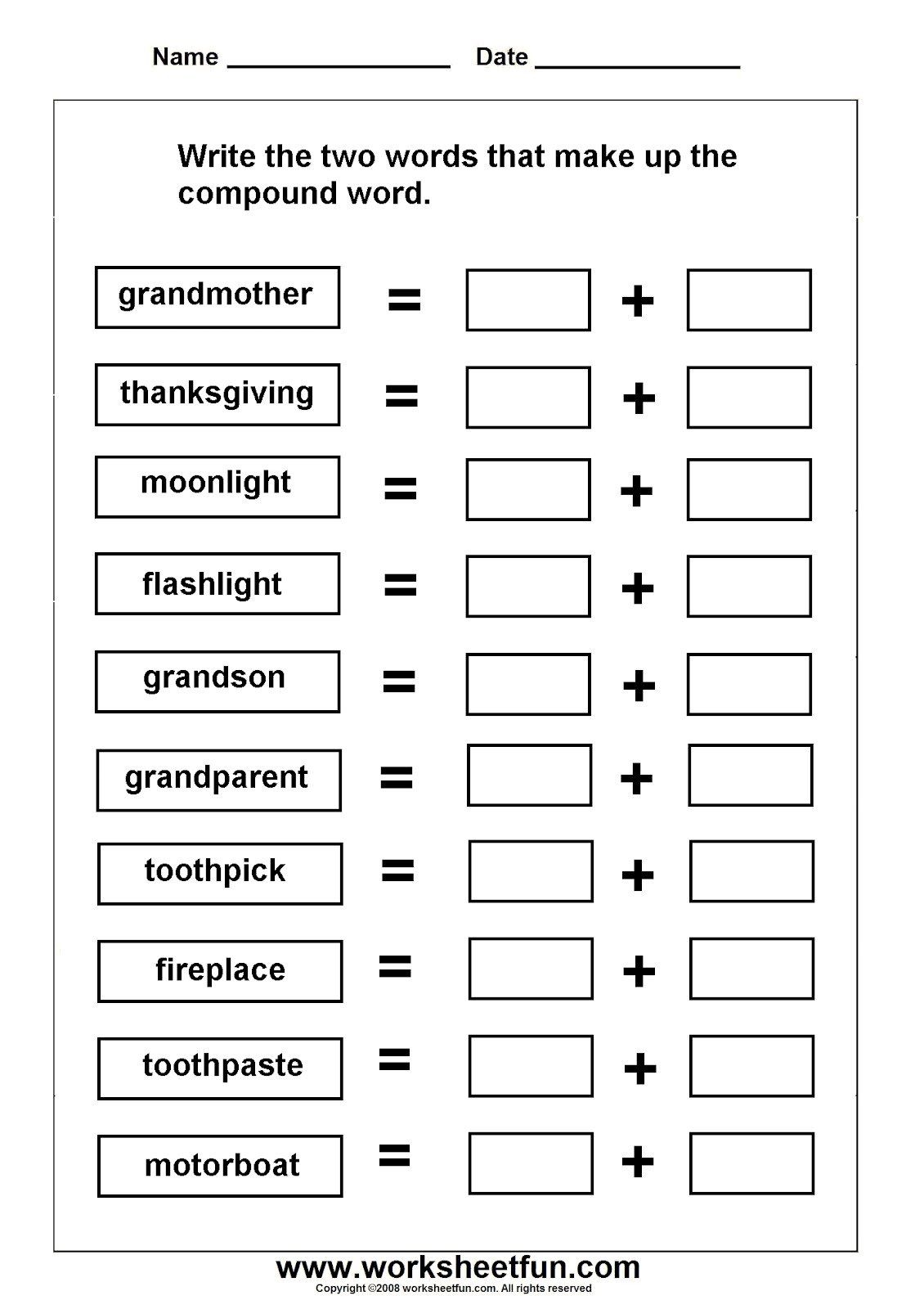 Free 2nd Grade Compound Words Worksheets Compound Words Worksheets Library Free 2nd Grade Compound Words Worksheets Compound Words Worksheets Library