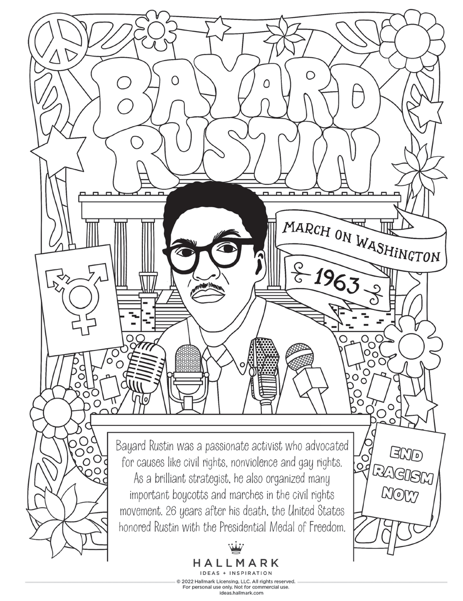 Free Black History Month Coloring Pages To Celebrate With The Family Or In The Classroom Hallmark Ideas Inspiration