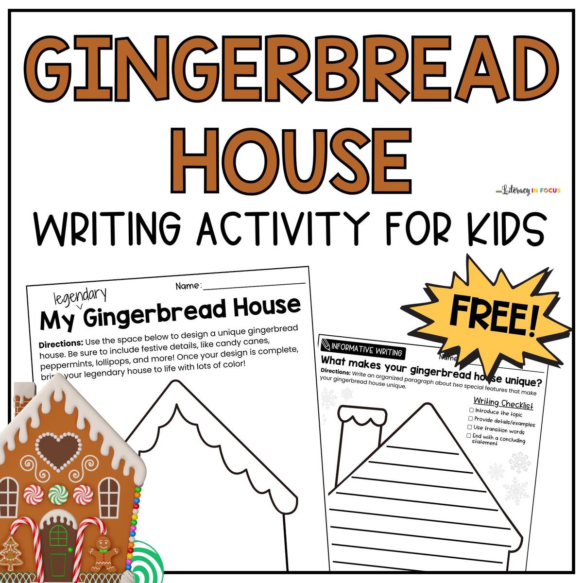 Gingerbread Tracing Letters Printable Fun With Mama