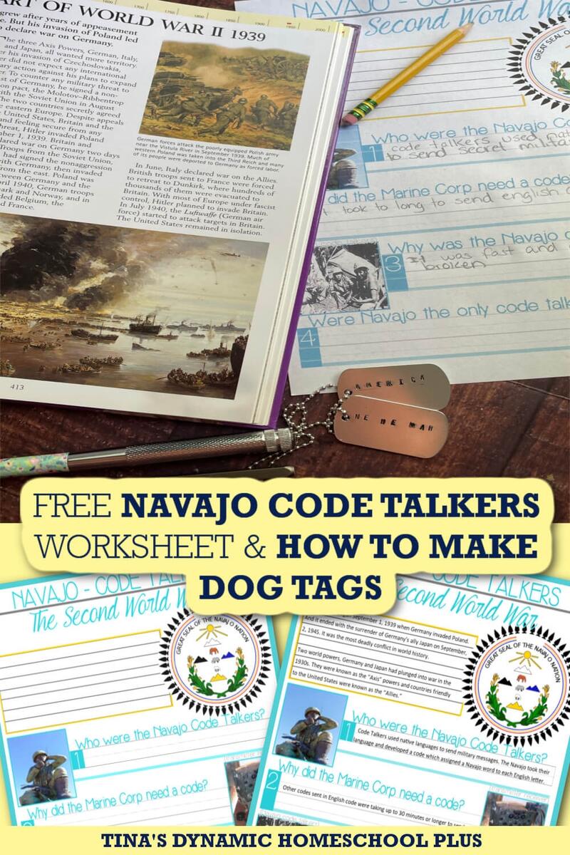 Free Navajo Code Talkers Worksheet And How To Make Dog Tags Activity Free Navajo Code Talkers Worksheet And How To Make Dog Tags Activity