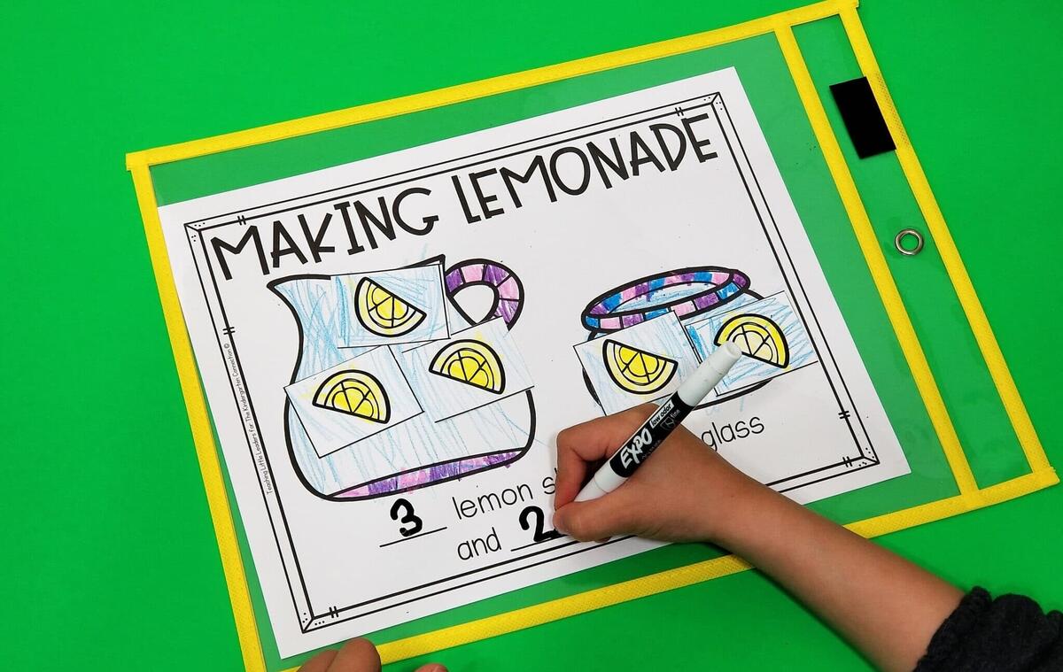 FREE Parts Of 5 Decomposing Numbers Lemonade Activity FREE Parts Of 5 Decomposing Numbers Lemonade Activity