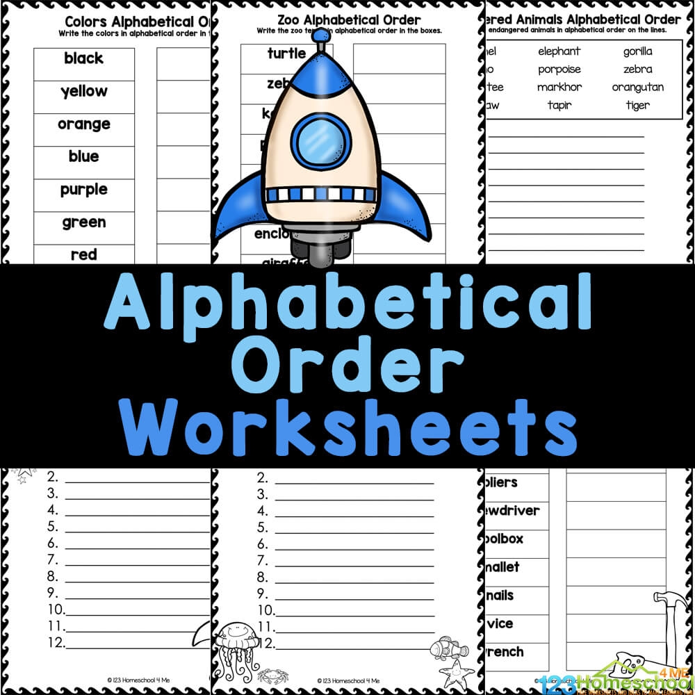 Fall ABC Order Worksheets Cut And Paste Mamas Learning Corner