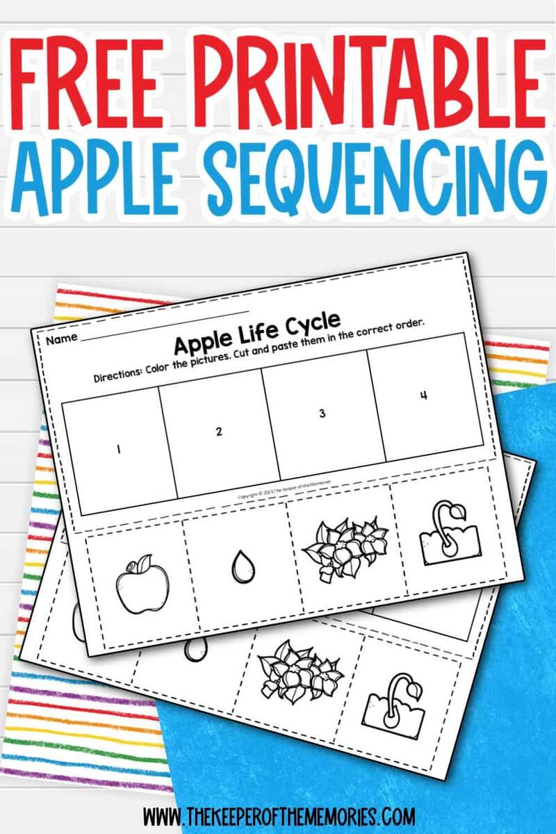 Free Printable Apple Life Cycle Sequencing Worksheets The Keeper Of The Memories Free Printable Apple Life Cycle Sequencing Worksheets The Keeper Of The Memories