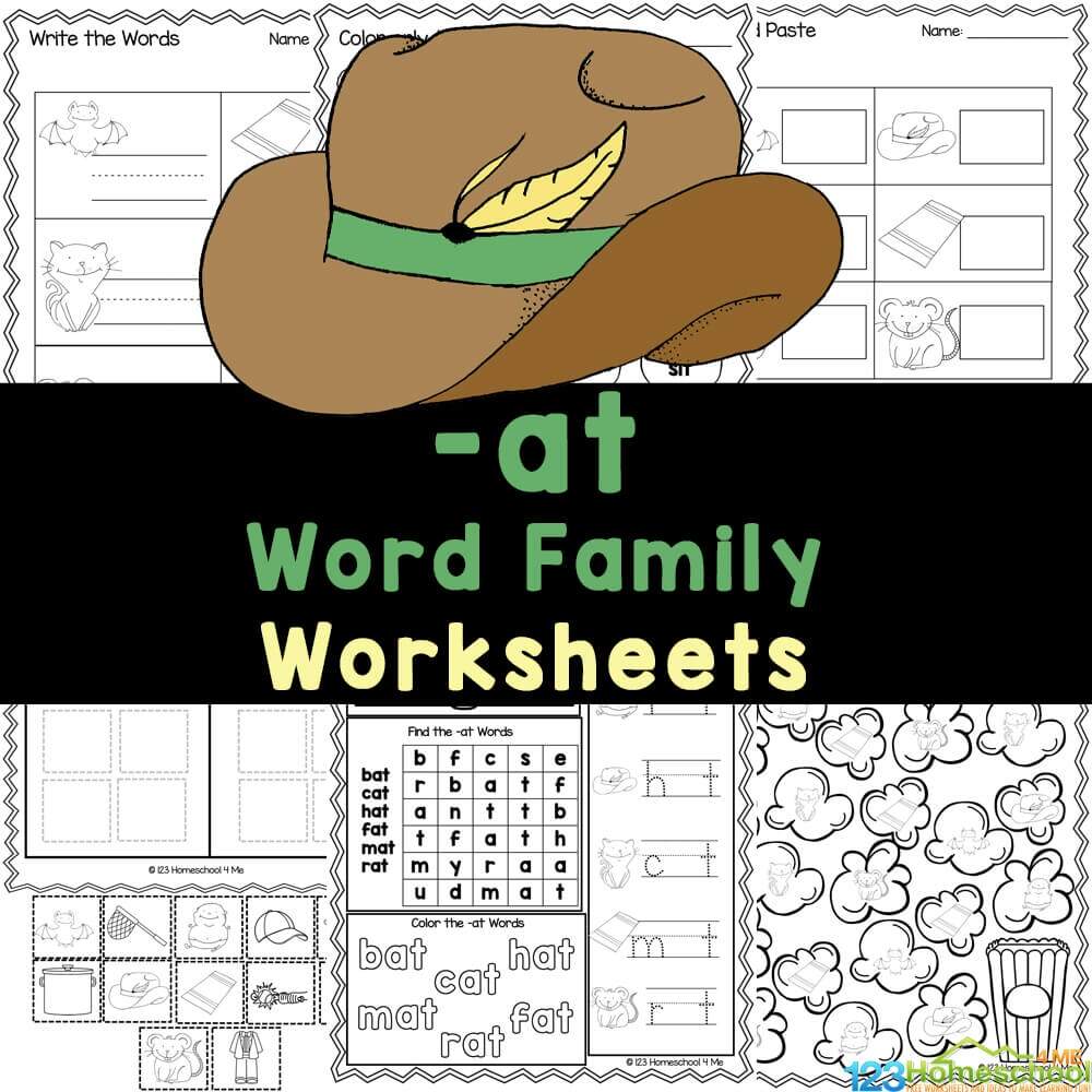 English For Kids Step By Step Word Families Worksheets Am Words Free PDF