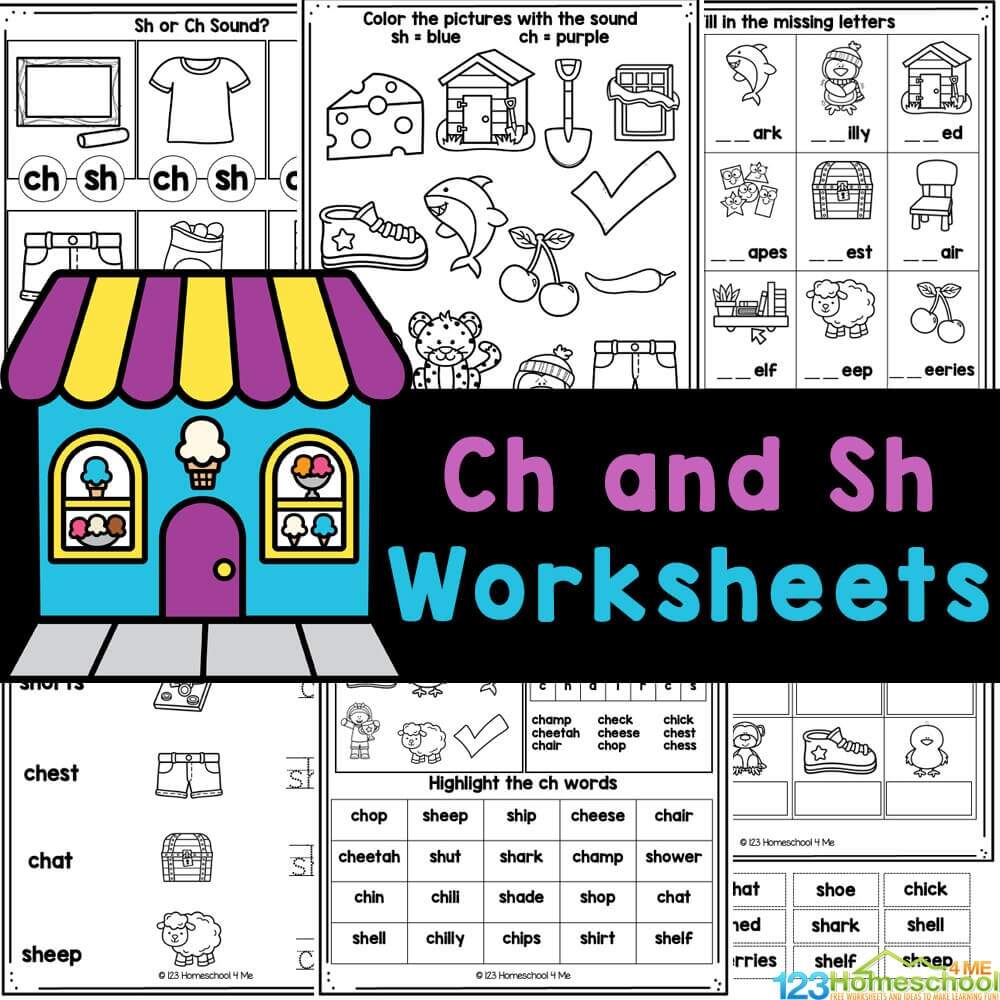 FREE Printable Ch And Sh Worksheets Set 2 FREE Printable Ch And Sh Worksheets Set 2