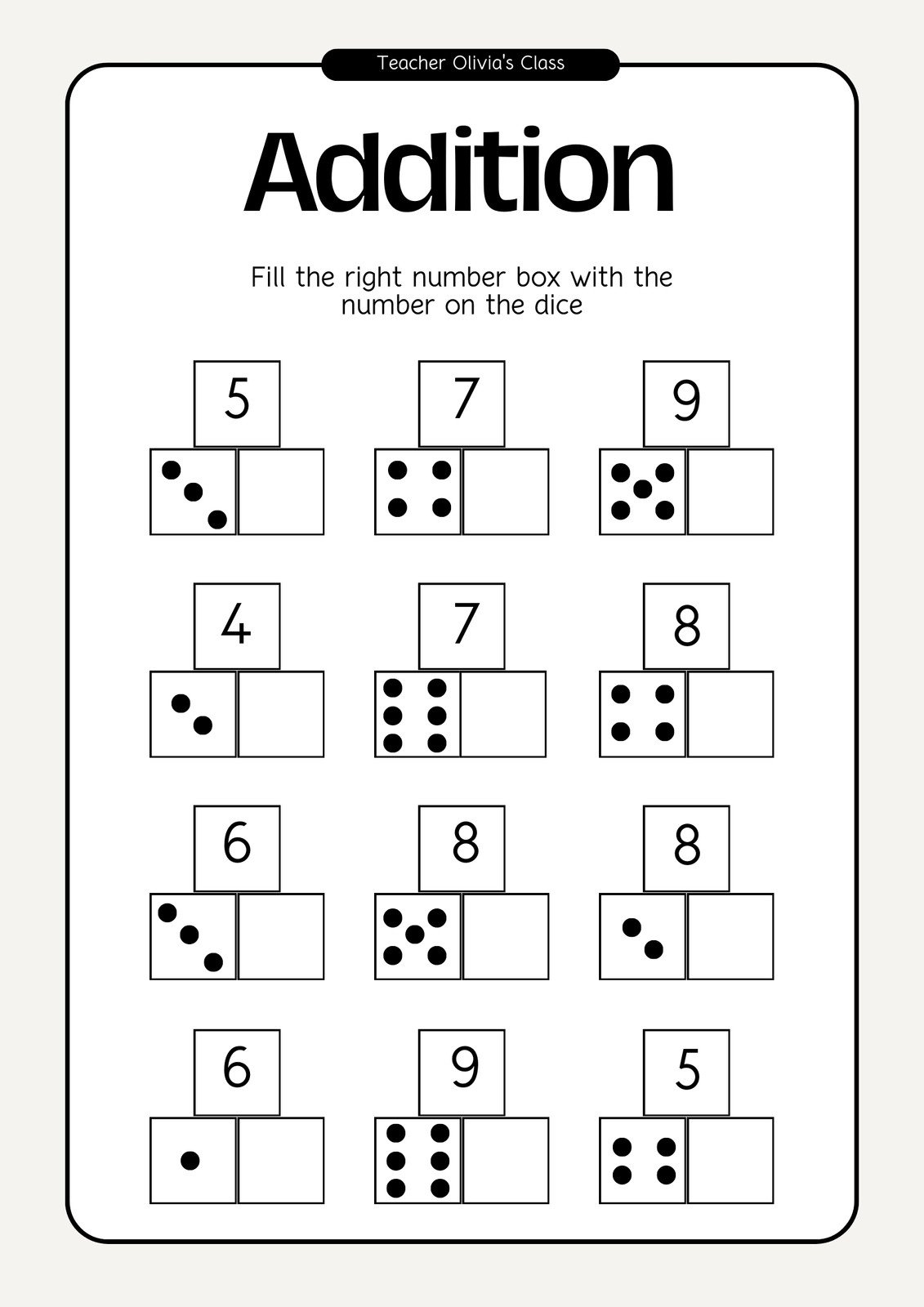 Free Printable Customizable Math Worksheets Canva