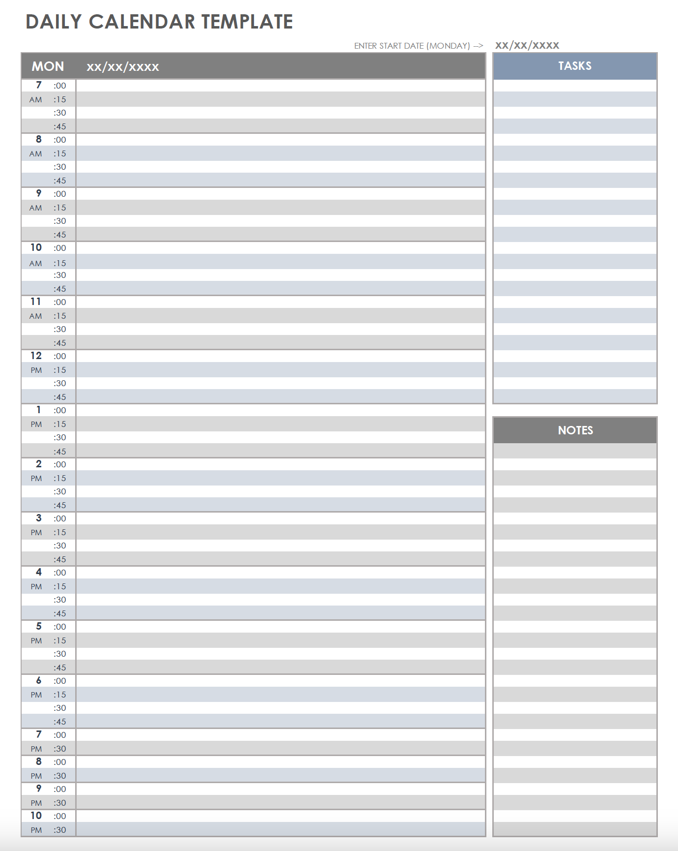 Free Daily Planner Templates To Customize Canva