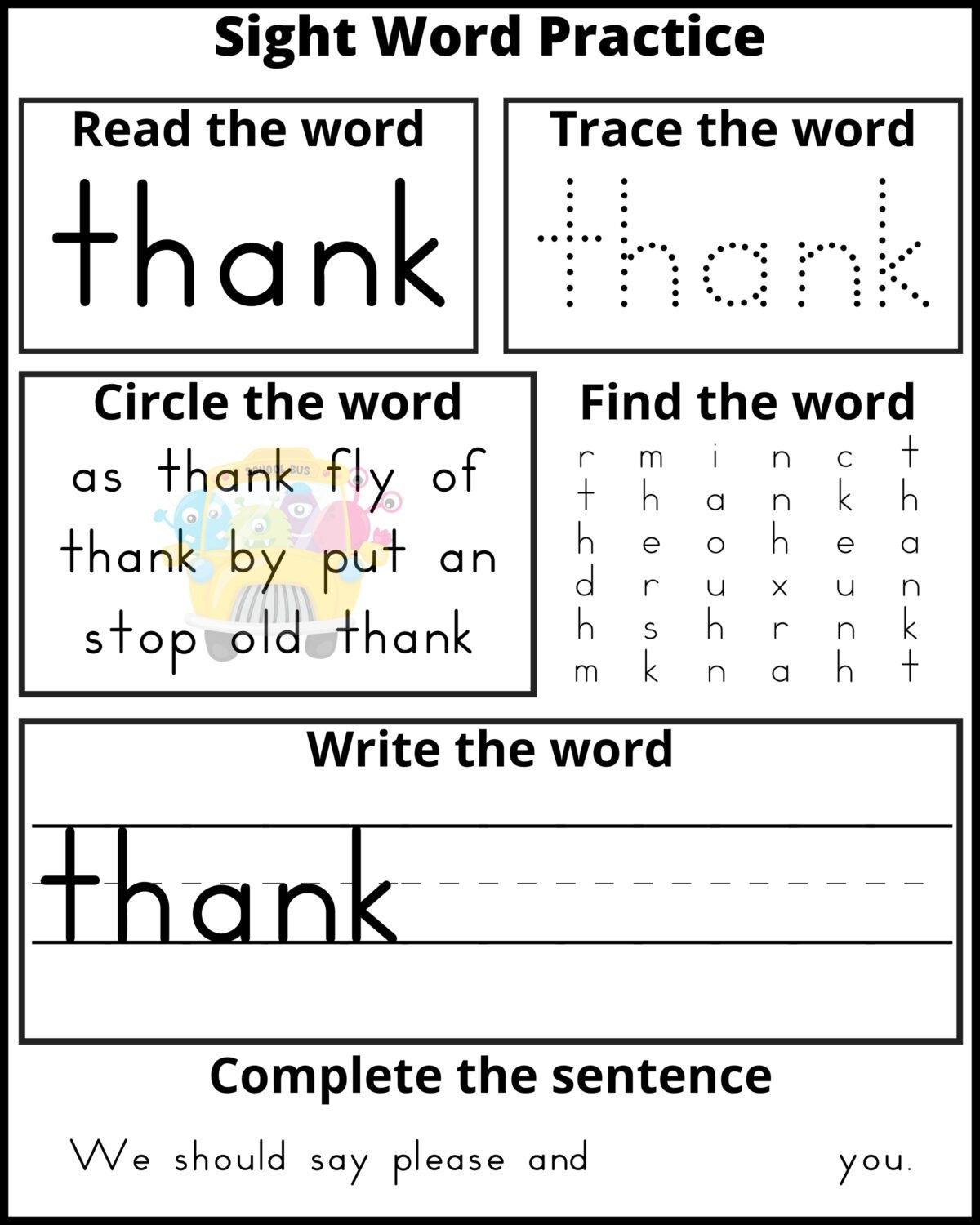 Free Printable First Grade Sight Word Practice Sheets Frugal Mom Eh 1st Grade Sight Words Read Trace Write Worksheets Activities SET 4 Made By Teachers