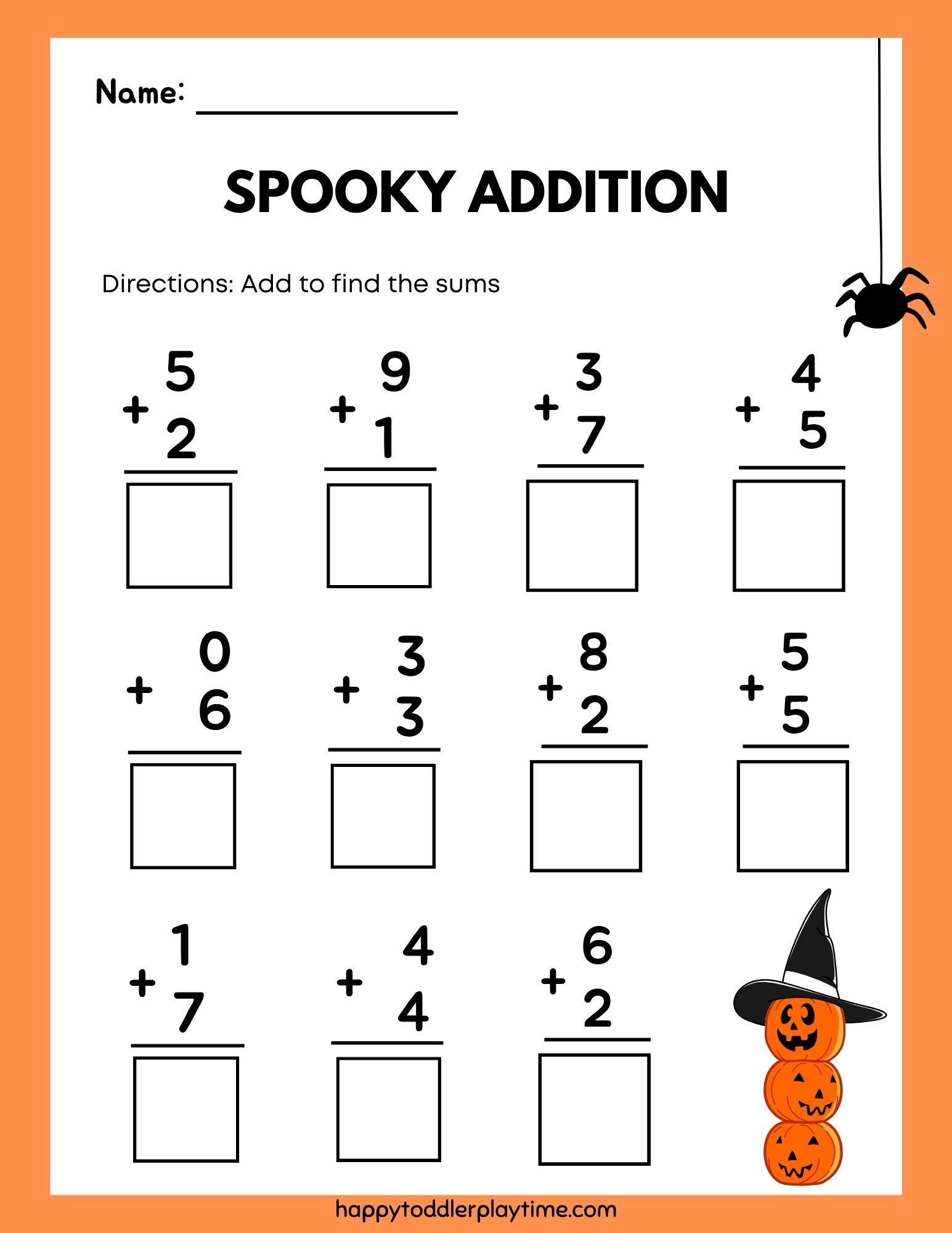 Free Printable Kindergarten Counting Worksheets Happy Toddler Playtime Animal Counting Worksheet Free Printable Digital PDF