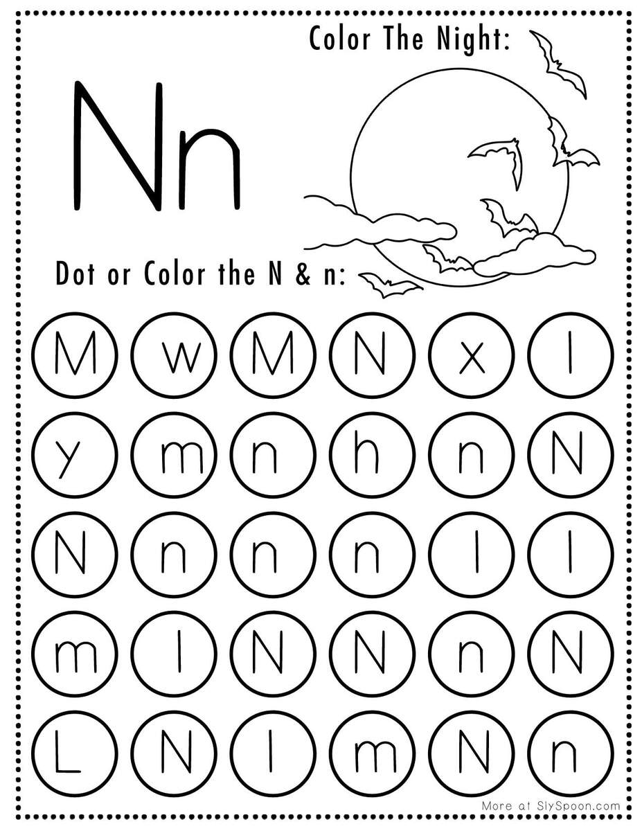 Free Printable Letter N Worksheets Sly Spoon Free Printable Letter N Worksheets Sly Spoon