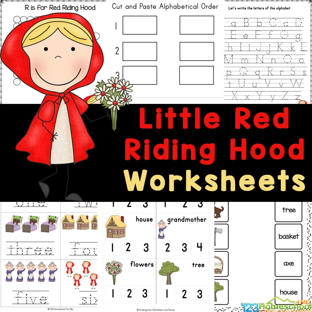 FREE Printable Little Red Riding Hood Worksheets Little Red Riding Hood Sequence Events Activity By Teach Simple