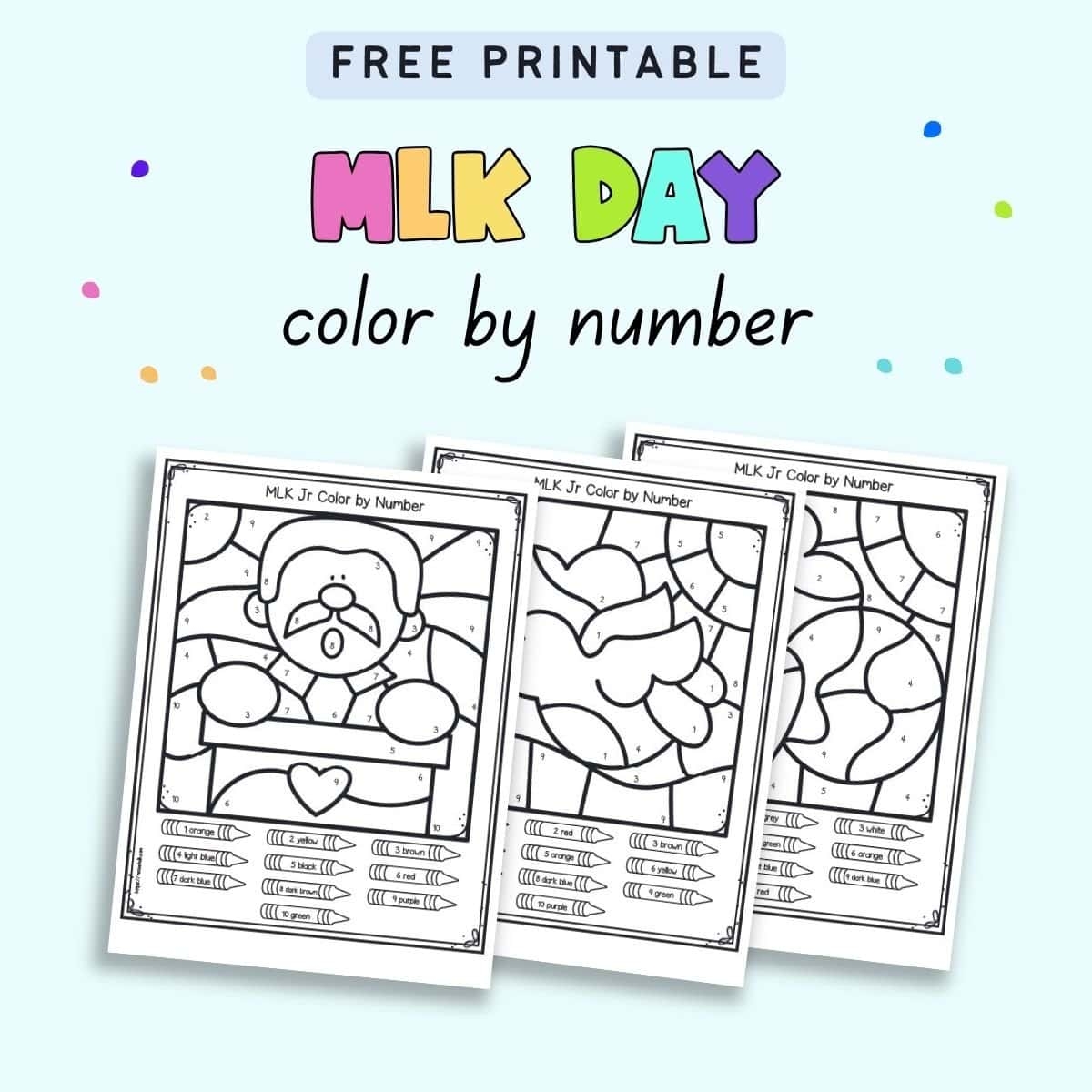 Favorite Martin Luther King Jr Activities Free Printables