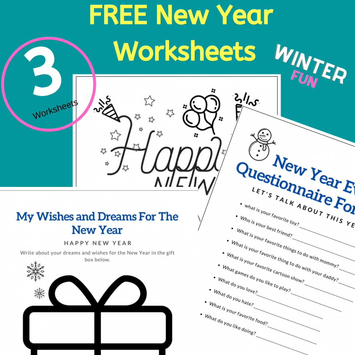 Free New Year S Resolutions Printable Worksheet Let S Live And Learn