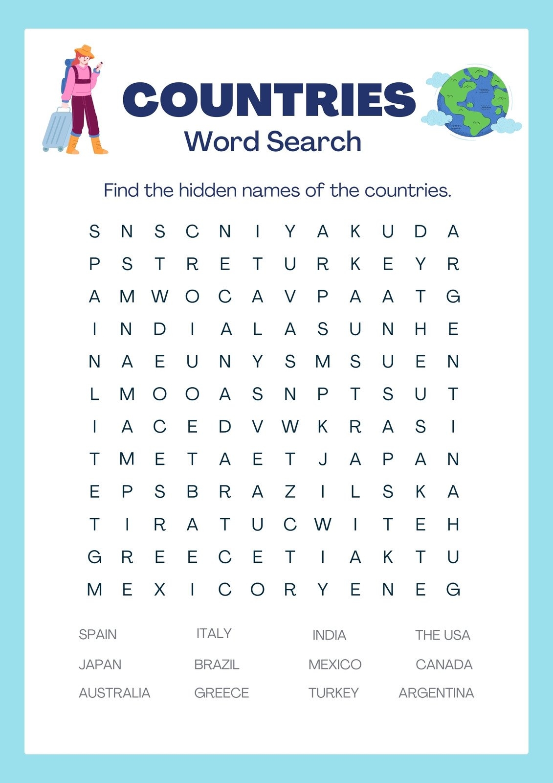 Free Printable Social Studies Worksheet Templates Canva 5th Grade Social Studies Geography Worksheets