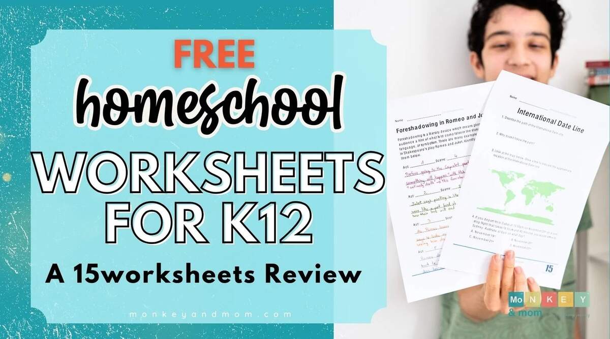 Free Printable Worksheets For Homeschoolers 15worksheets Free Printable Worksheets For Homeschoolers 15worksheets