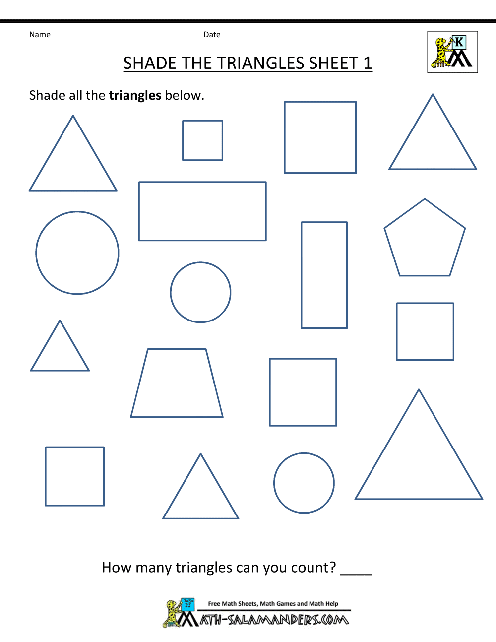 Free Shape Worksheets Kindergarten Printable Shapes Worksheet For Kindergarten KidsNex