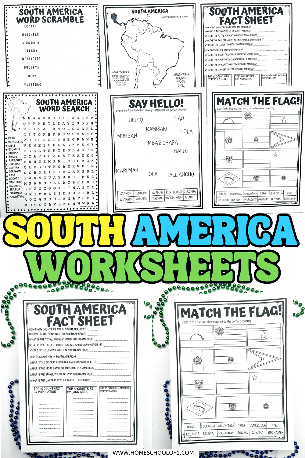 Free South America Worksheets For Kids Maps Flags Facts More