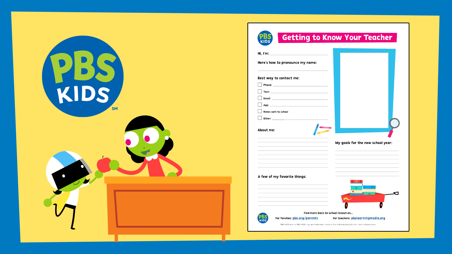 Getting To Know You Printables PBS KIDS PBS LearningMedia