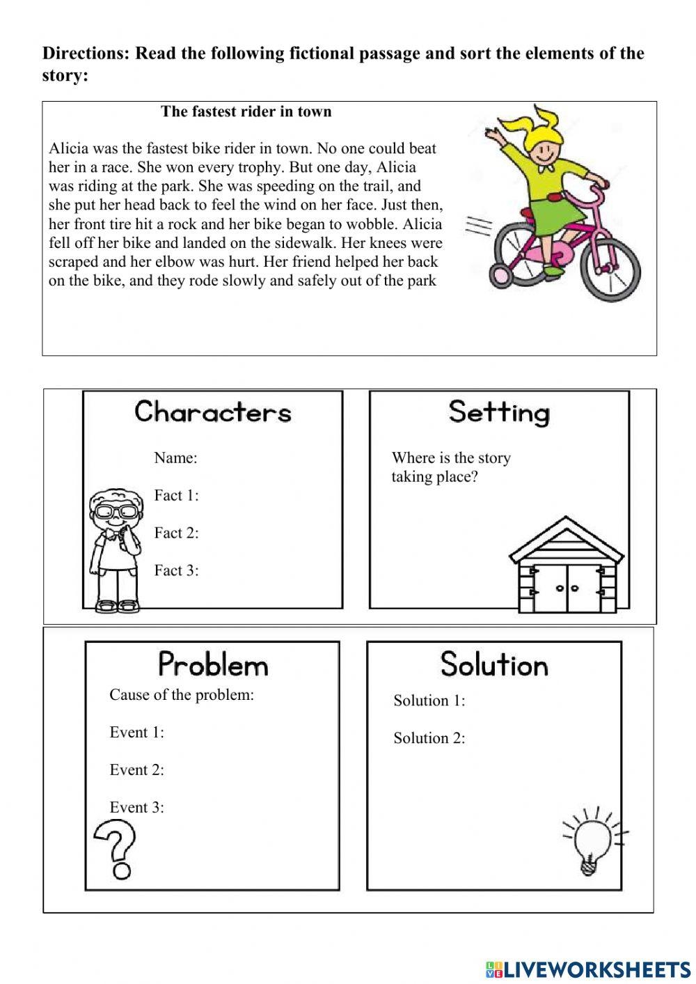Storyboard That Story Elements Worksheet Creator