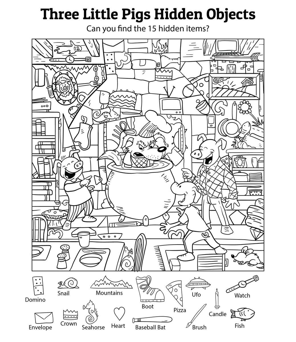 Fall Hidden Picture Printables For Kids Mamas Learning Corner