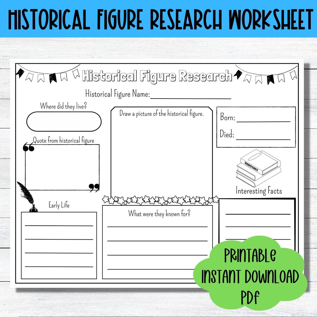 Storyboard That Biography Worksheet Templates