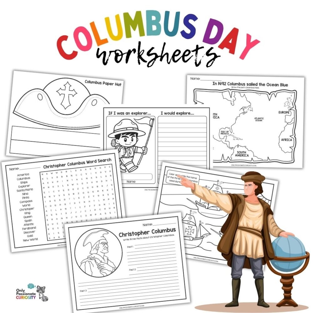 History Of Columbus Day Worksheet Pack Free Homeschool Deals Columbus Day Free Worksheet Squarehead Teachers
