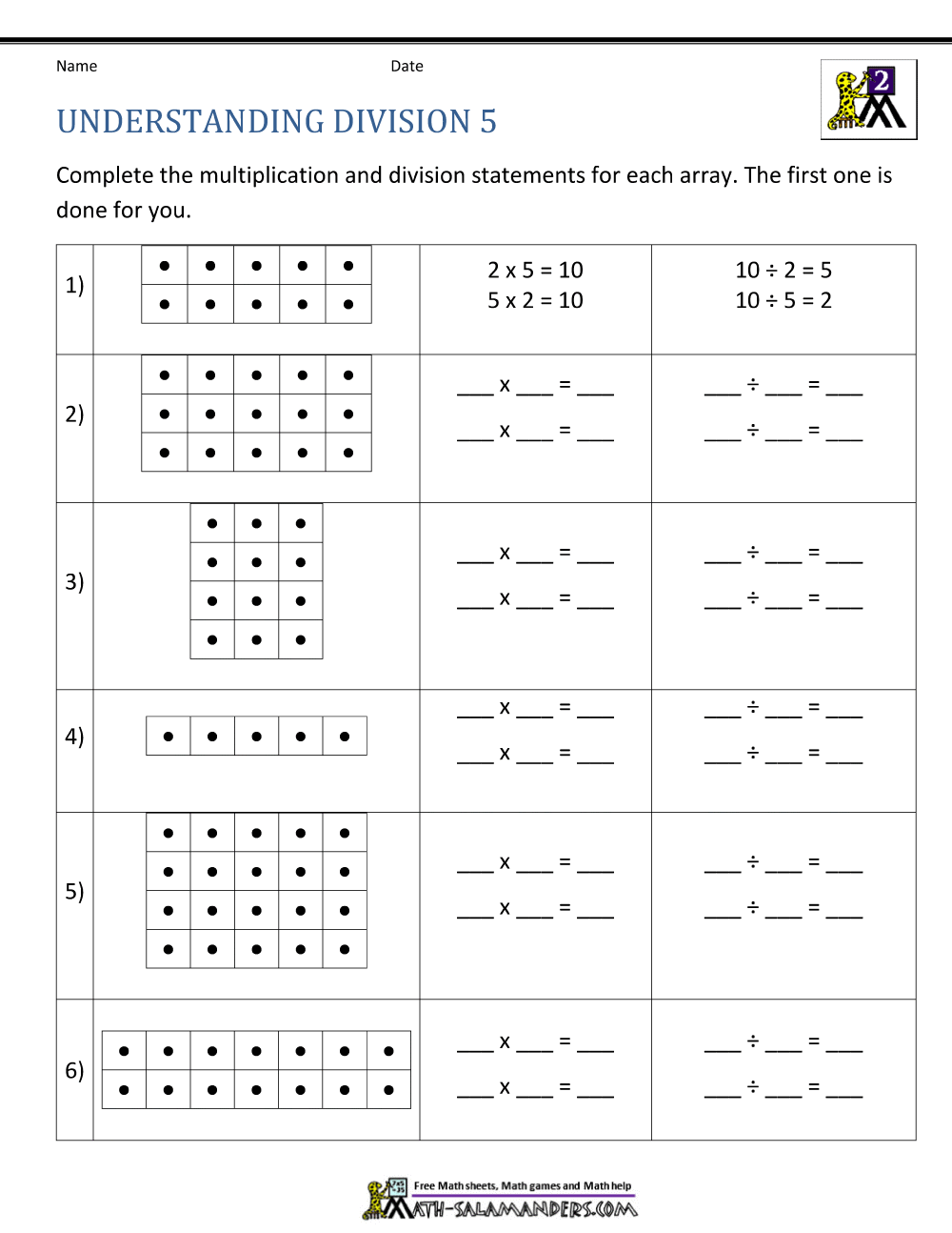 How To Do Division Worksheets Second Grade Division Worksheets