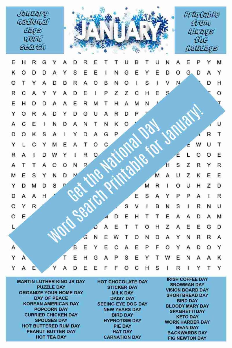 January Word Search Printable National Day Word Find Puzzle Free January Calendar For PK 4 Printable PDF SKOOLGO