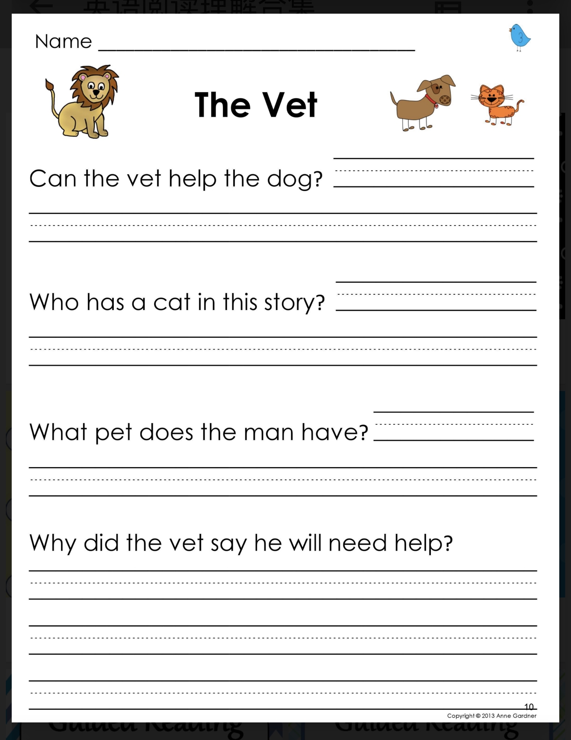 Kindergarten English Reading Comprehension Level F Workbook Guided Reading Level F Distance Learning Lessons And Activities Mrs Richardson S Class