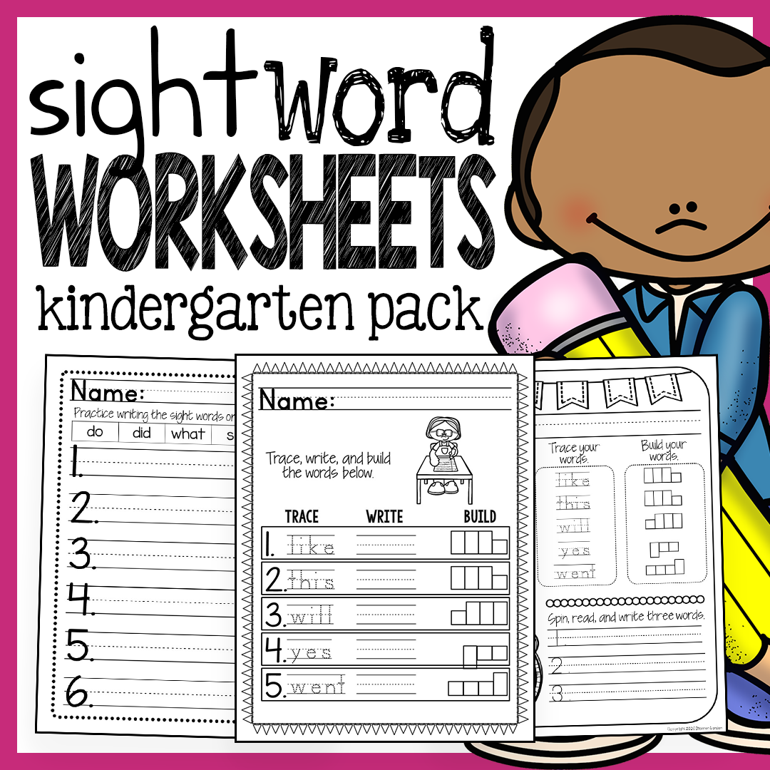 Kindergarten Sight Words Worksheets NO PREP The Super Teacher Kindergarten Sight Words Worksheets NO PREP The Super Teacher