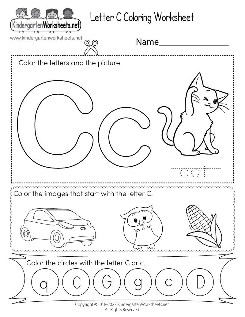Free Printable Letter C Color By Number Worksheets The Keeper Of The Memories