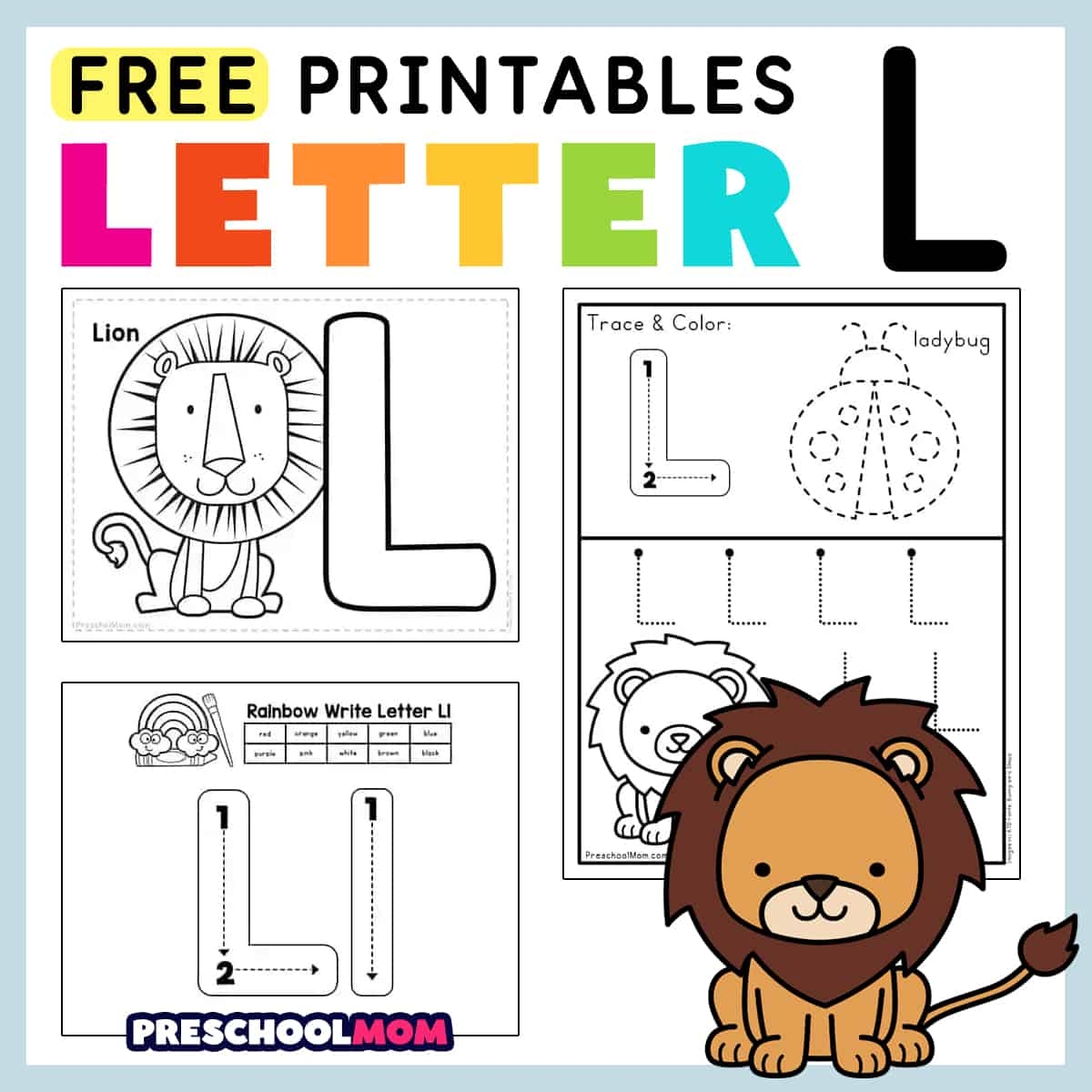 Letter L Preschool Printables Preschool Mom Free Printable Letter L Beginning Sounds Phonics Worksheet For Preschool