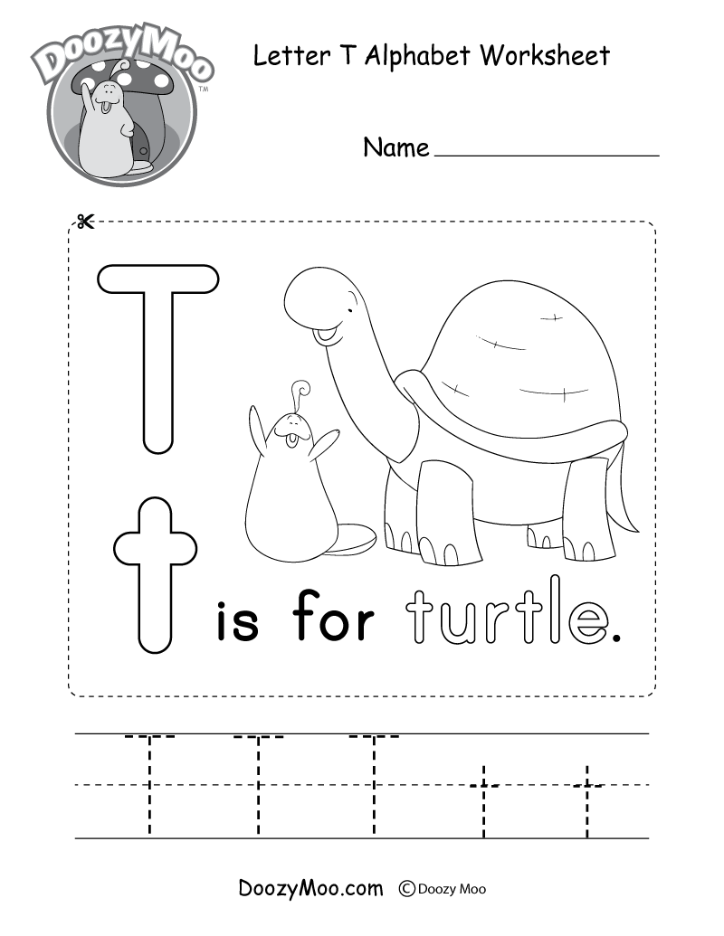 Letter T Alphabet Activity Worksheet Doozy Moo Free Letter T Phonics Worksheet Beginning Sounds