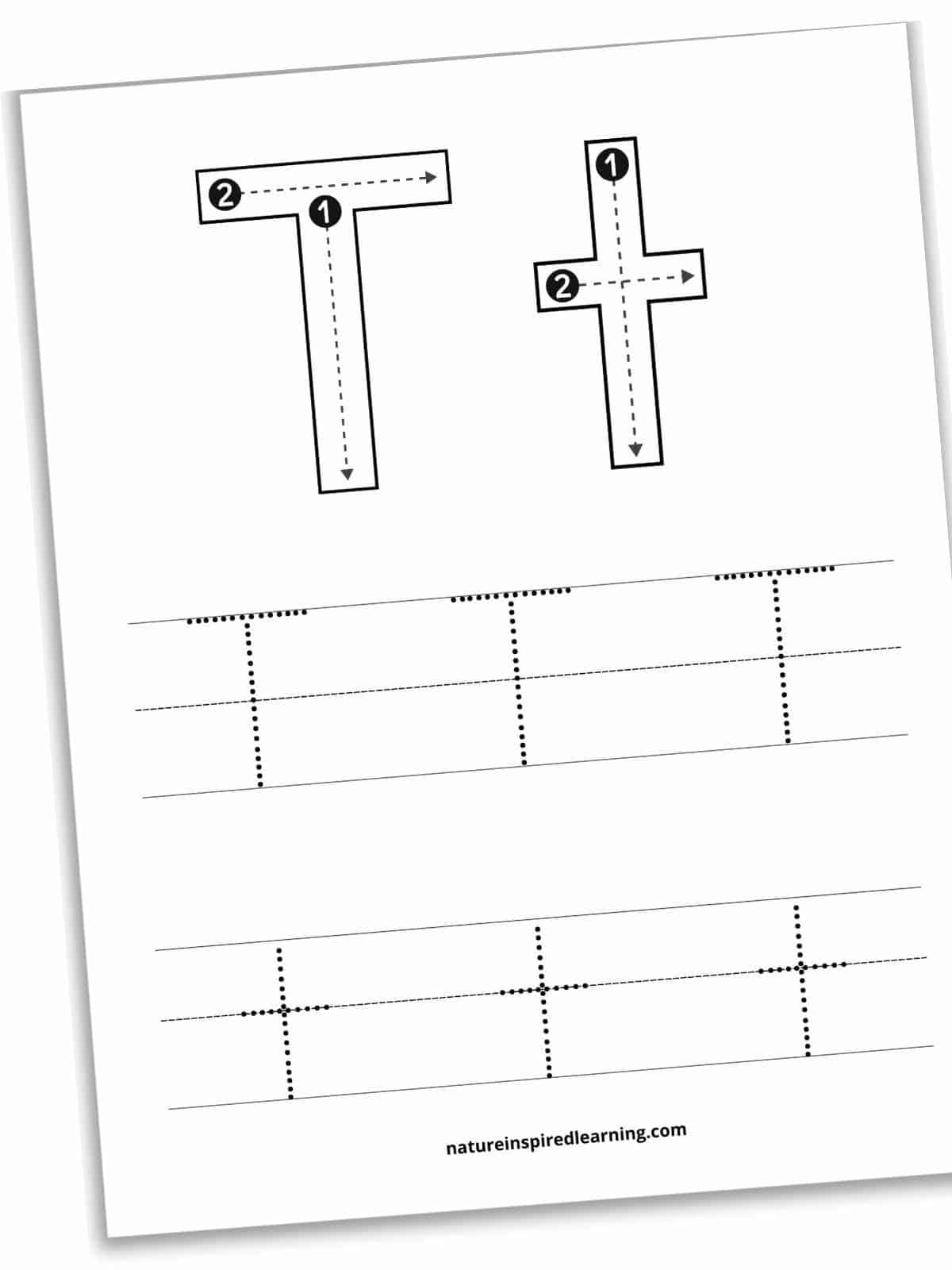 Letter T Tracing Worksheets Free Nature Inspired Learning Letter T Tracing Worksheets Free Nature Inspired Learning