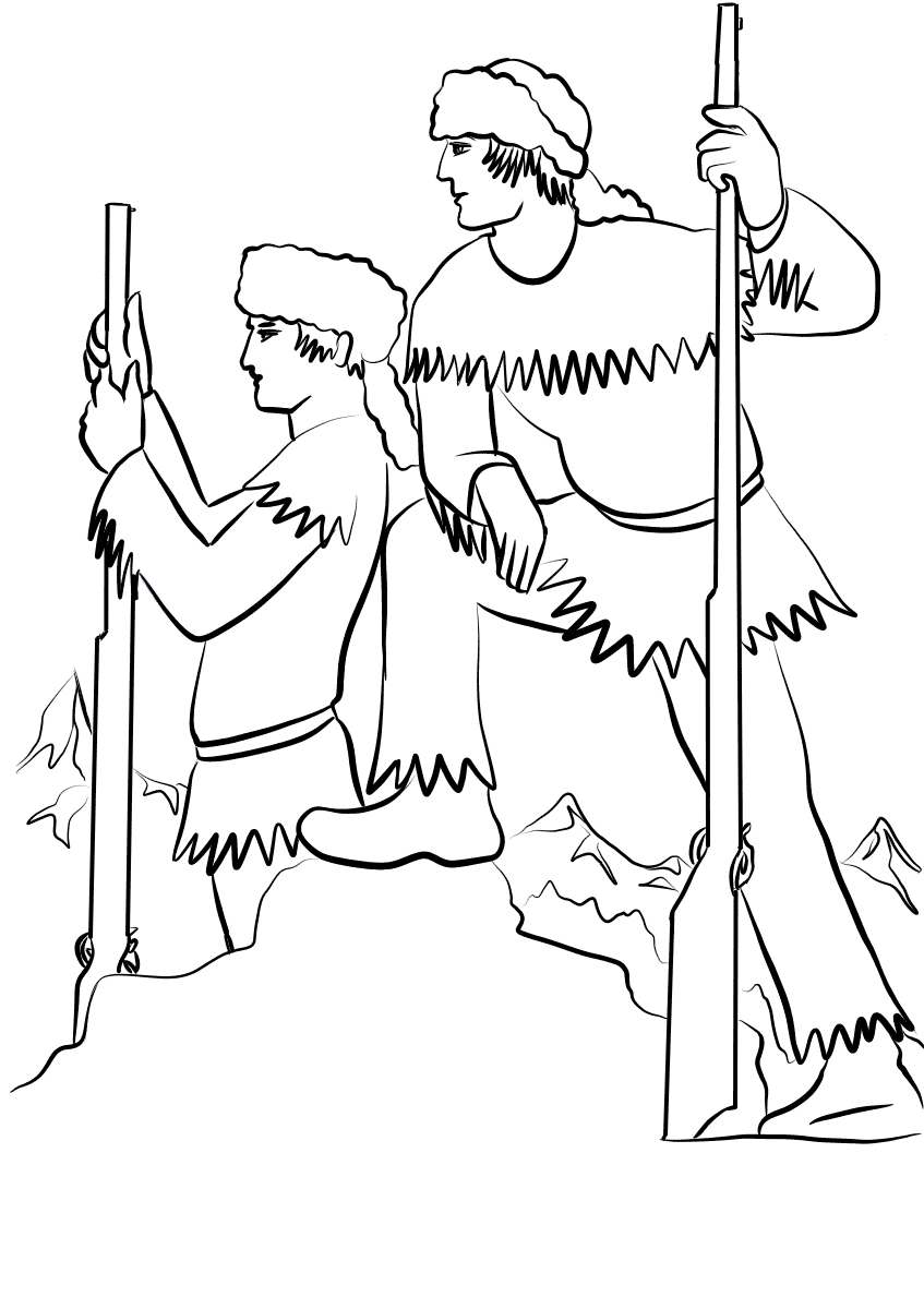 Lewis And Clark Coloring Page Free Printable