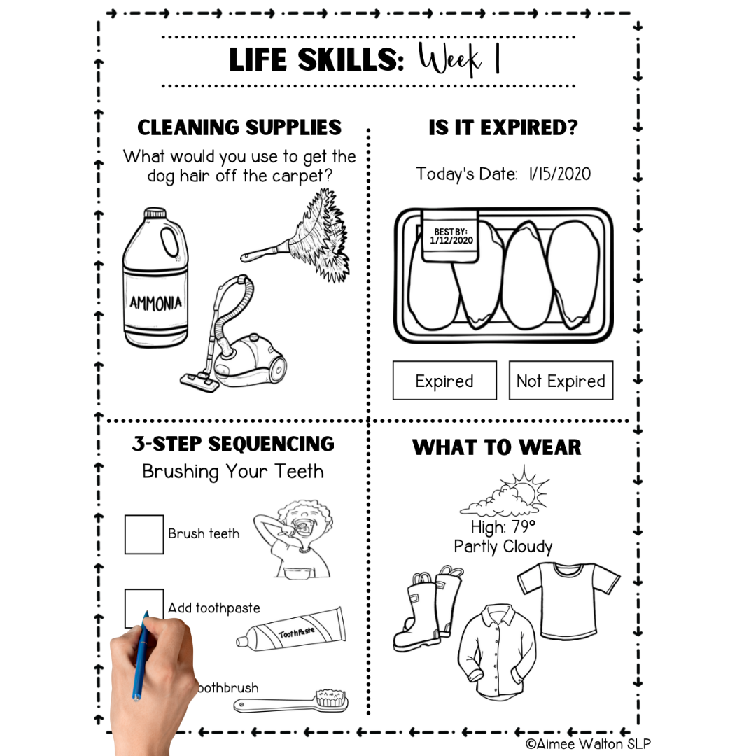 Life Skills Homework Free Life And Money Skills Worksheets