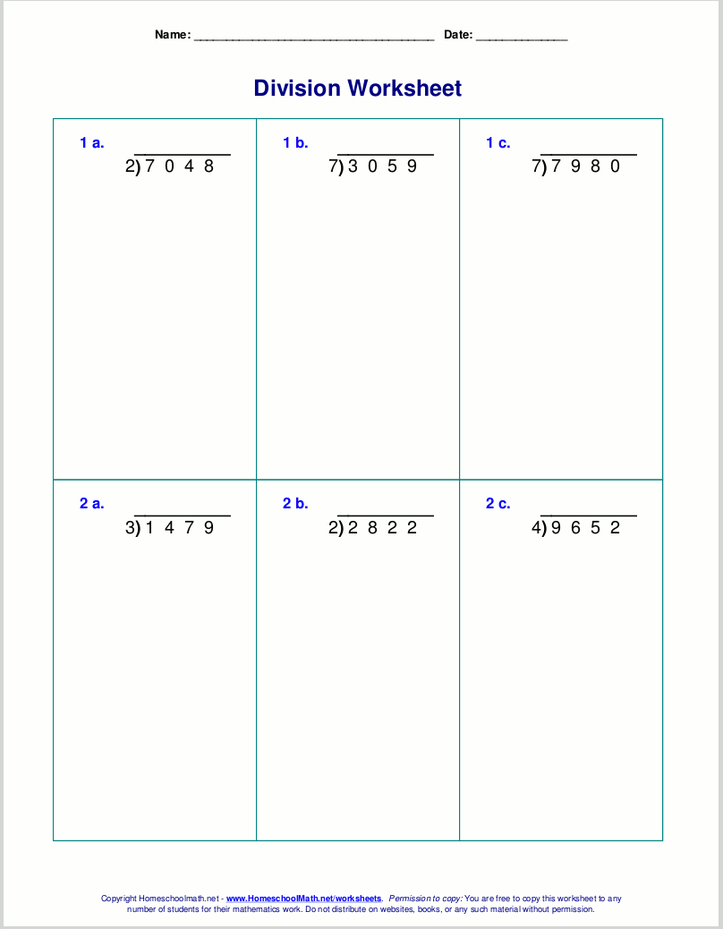 Long Division Worksheets For Grades 4 6 Long Division Worksheets Problems Printable Math Drills Free Printables Lettering SVG Files Tools Apps